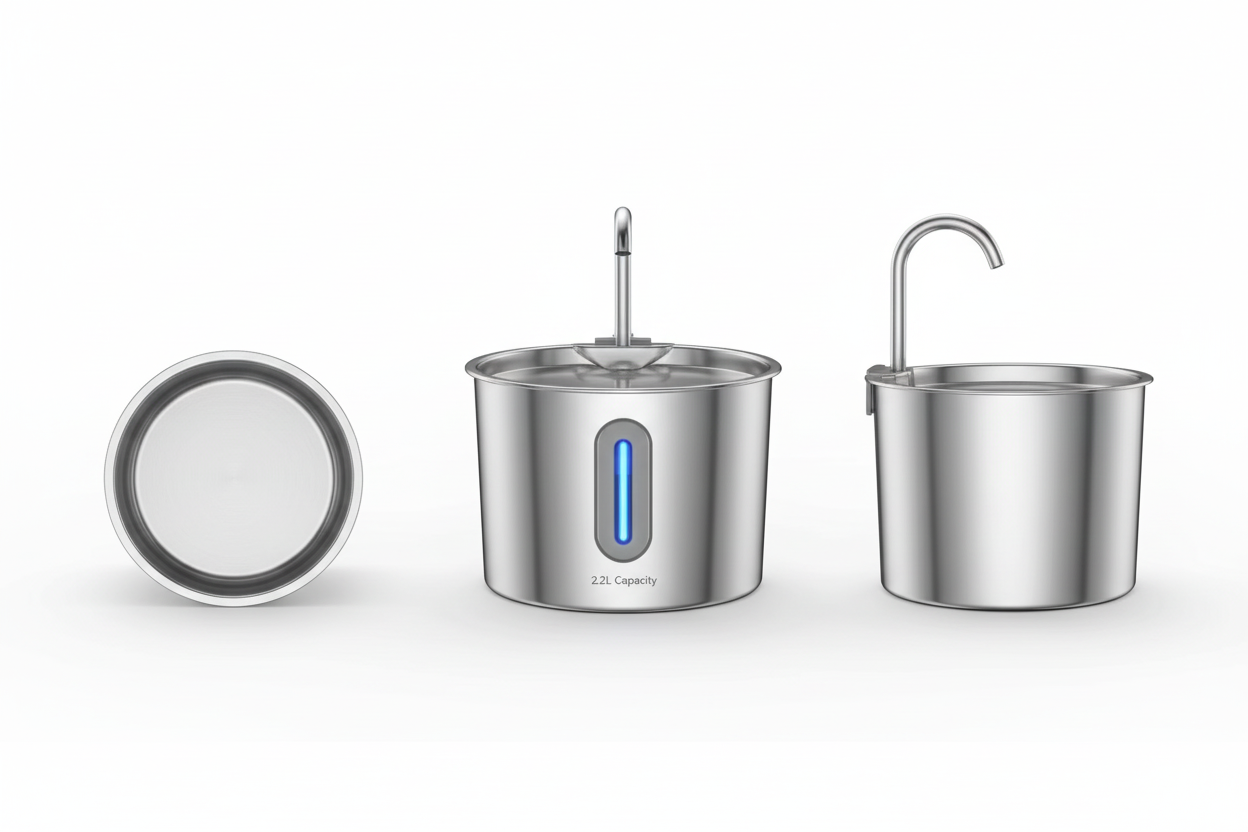 Fontana Automatica Pet - Angolazioni